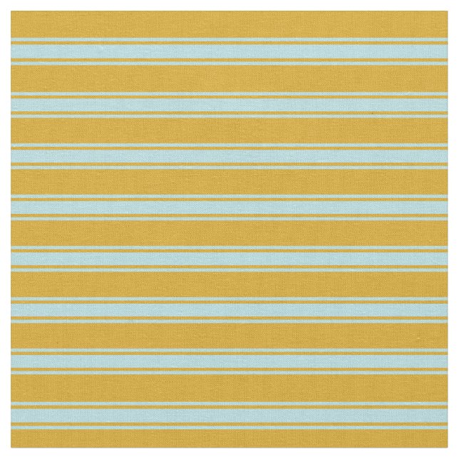 Goldenrod & Powder Blue Coloured Pattern Fabric (Close Up)