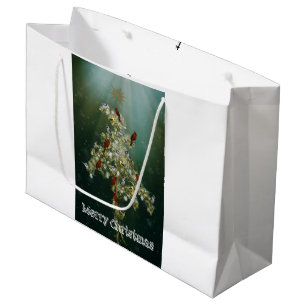 Goldenrod & Songbirds Christmas Greeting Large Gift Bag