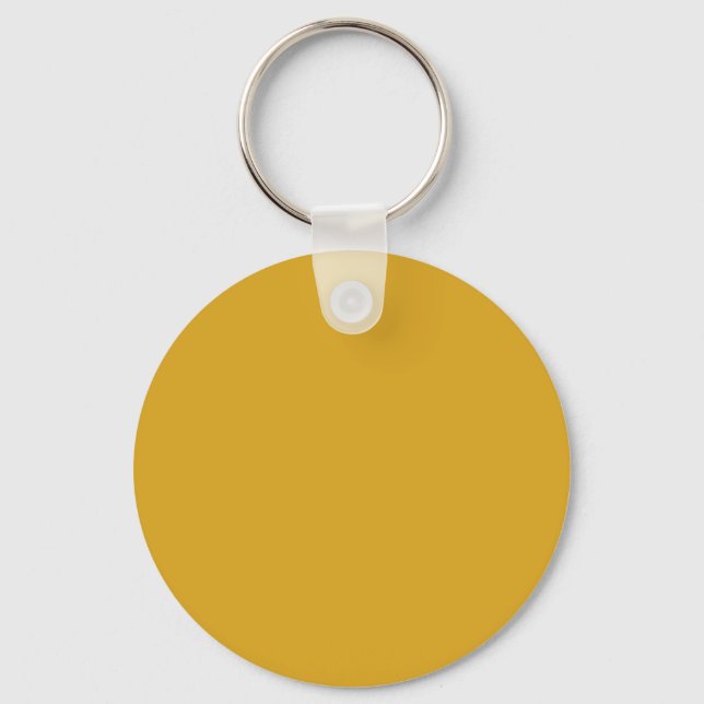 Goldenrod Yellow DAA520 Colour Add Your Name Optio Keychain (Front)