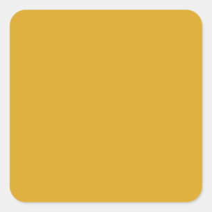 Goldenrod Yellow DAA520 Colour, Option to Add Imag Square Sticker