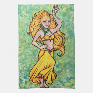 Goldens Belly Dancer Kitchen Towel