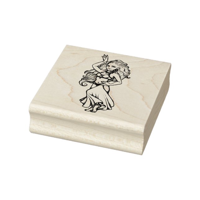 Goldens Belly Dancer                               Rubber Stamp (Stamp)
