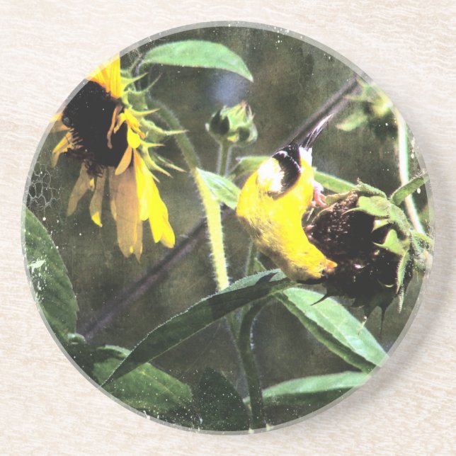 Goldfinch Coaster (Front)