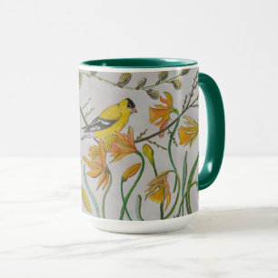 Goldfinch & Daffidols Mug