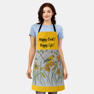 Goldfinch & Daffodils A[ron Apron