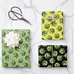 Goldfinch in Dogwood Blossoms Original Bird Art Wrapping Paper Sheet