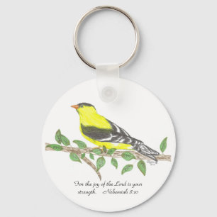 Goldfinch Keychain