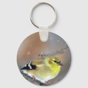 Goldfinch Keychain
