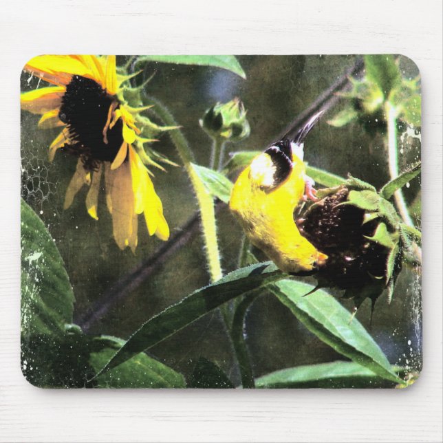 Goldfinch Mouse Pad (Front)