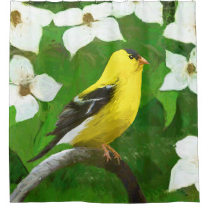 Goldfinch Painting - Cute Original Dog Art