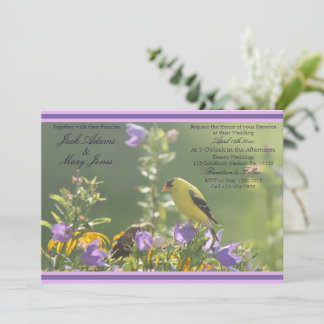 Goldfinch Spring Garden Invitation de mariage