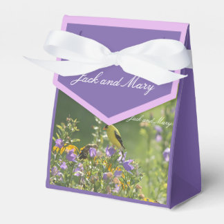 Goldfinch Spring Garden Wedding Favor Box
