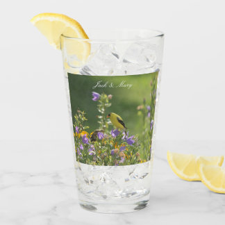 Goldfinch Spring Garden Wedding Glass