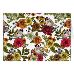 Goldfinches dans le jardin