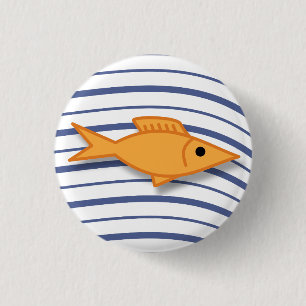 Goldfish 1 Inch Round Button