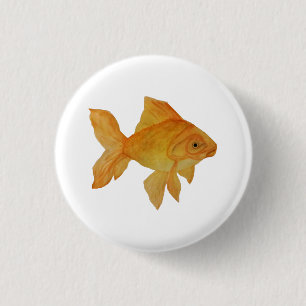 Goldfish 1 Inch Round Button