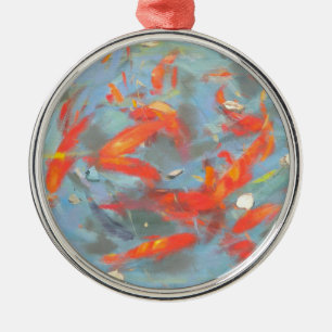 Goldfish 2010 2 metal ornament