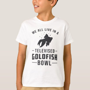 Goldfish Bowl Fishing Animal Aquarium Cute Fish T-Shirt