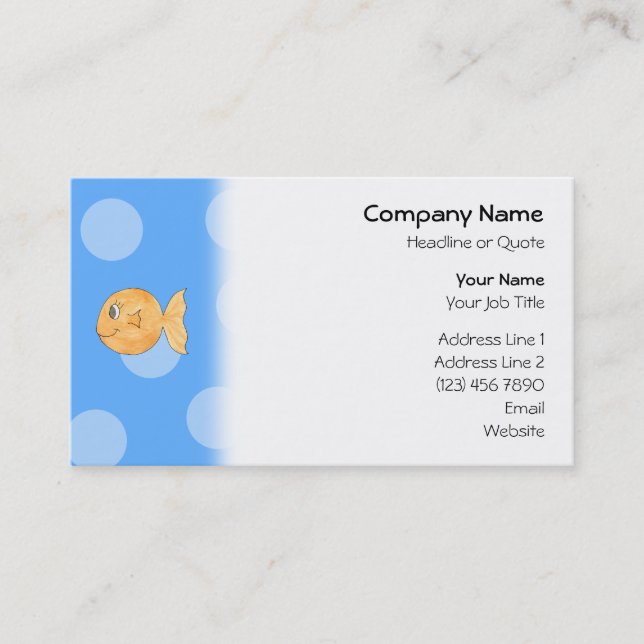 Goldfish. Business Card (Front)