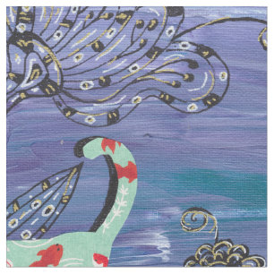 Goldfish Cats Fabric