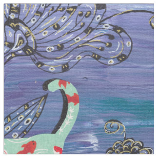 Goldfish Cats Fabric