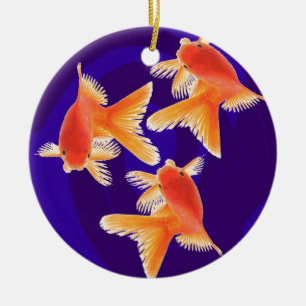 Goldfish Ceramic Ornament