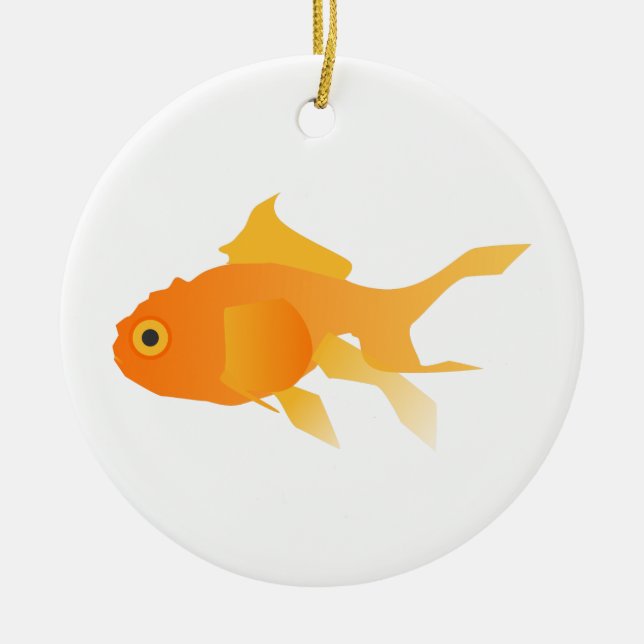 Goldfish Ceramic Ornament (Front)