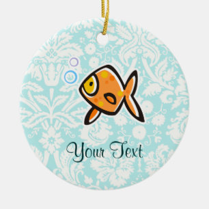 Goldfish; Cute Ceramic Ornament