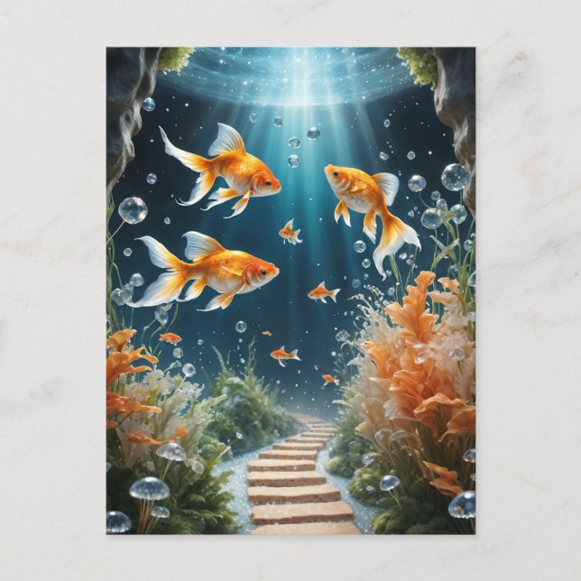 Goldfish Fantasy Postcard (Front)