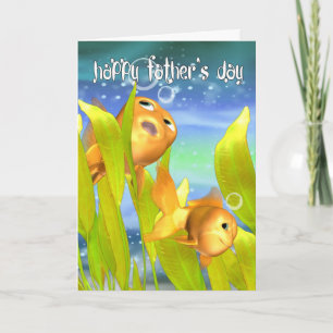Goldfish Father's Day Card - Goldfish Card For Fat