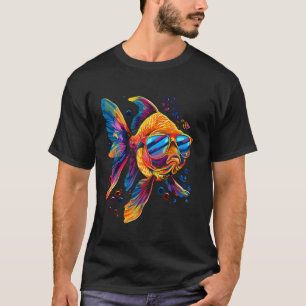 Goldfish Fish Sunglasses Popart T-Shirt