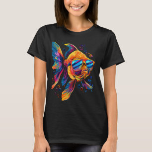 Goldfish Fish Sunglasses Popart T-Shirt