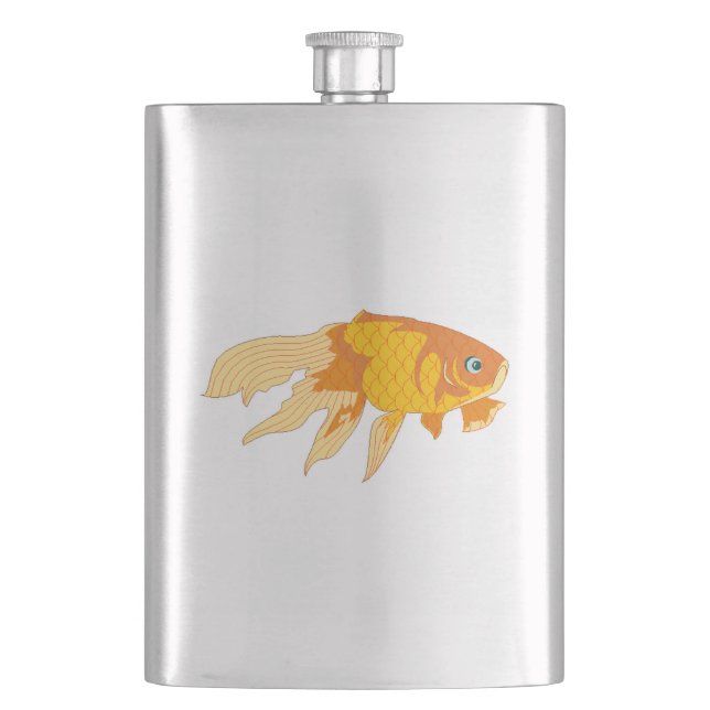 Goldfish Hip Flask (Front)