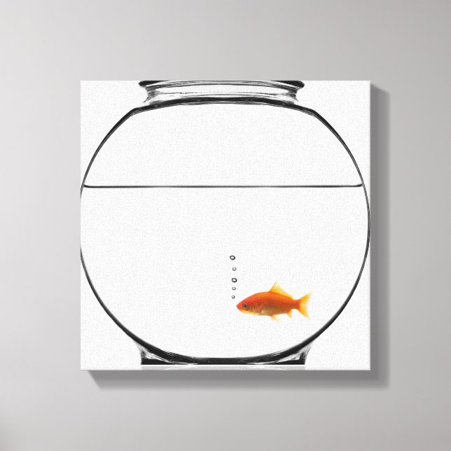 Goldfish in bowl canvas print (Front)