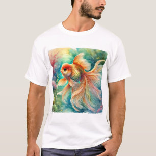 Goldfish in Tranquil Waters 240824AREF111 - Waterc T-Shirt