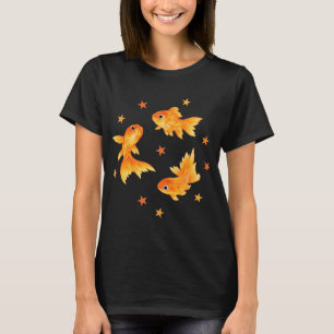 Goldfish Kawaii Sticker Orange T-Shirt