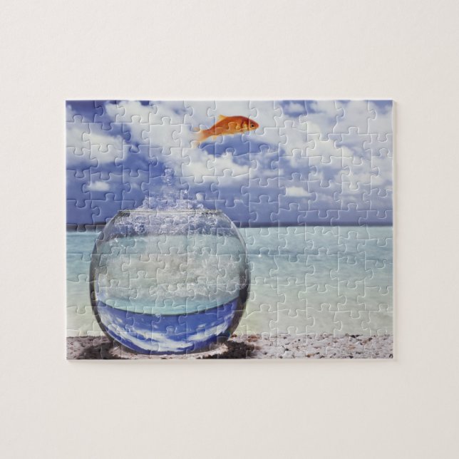 Goldfish Leap Jigsaw Puzzle (Horizontal)