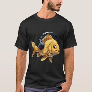 Goldfish Listening to Music T-Shirt
