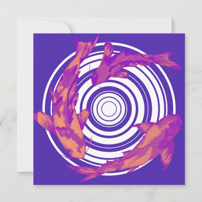 Goldfish map holiday card (Front)