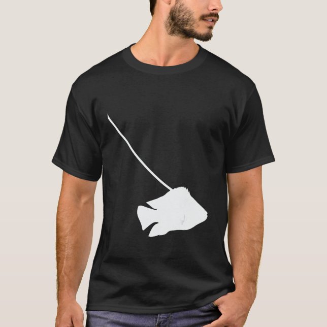 Goldfish on a Leash Fish Pet Aquarium Animal Zoo C T-Shirt (Front)