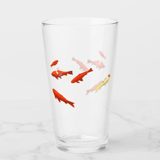Goldfish painting glass (Front)