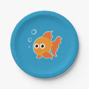 Goldfish Party Paper Plate