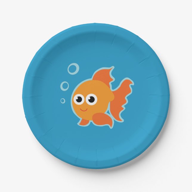 Goldfish Party Paper Plate (Front)