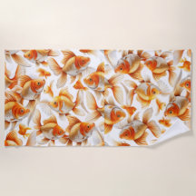 Goldfish Pattern Wallpaper and Curtain