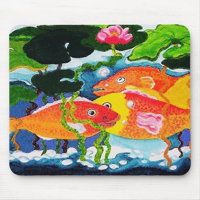goldfish pond mouse pad (Front)