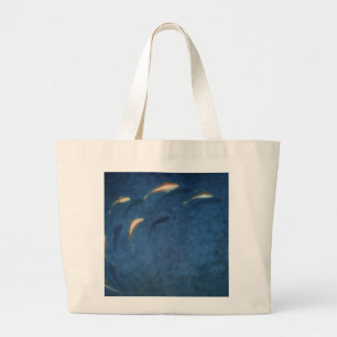 Goldfish Pool Large Tote Bag