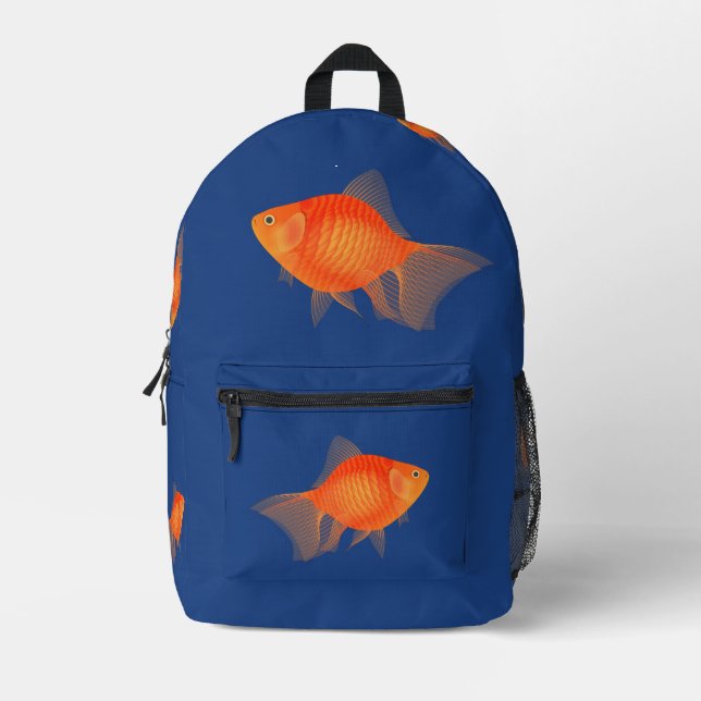 Goldfish Printed Backpack (Front)
