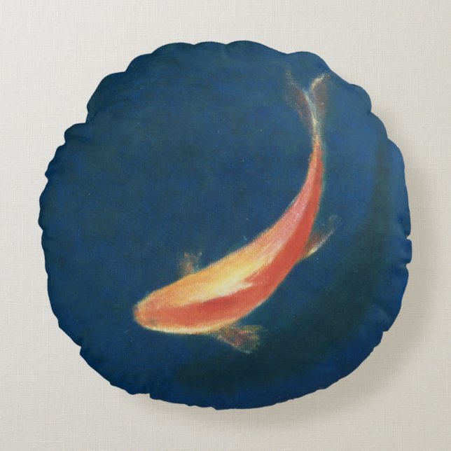 Goldfish Round Pillow (Front)