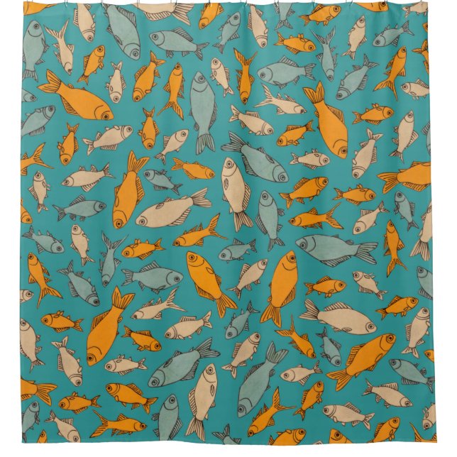 Goldfish Shower Curtain (Front)