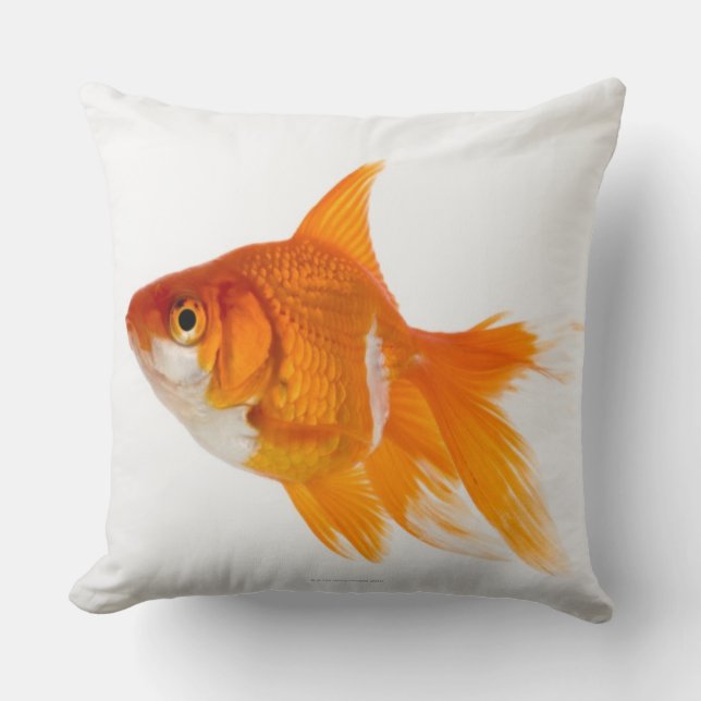 Goldfish, side view throw pillow (Front)